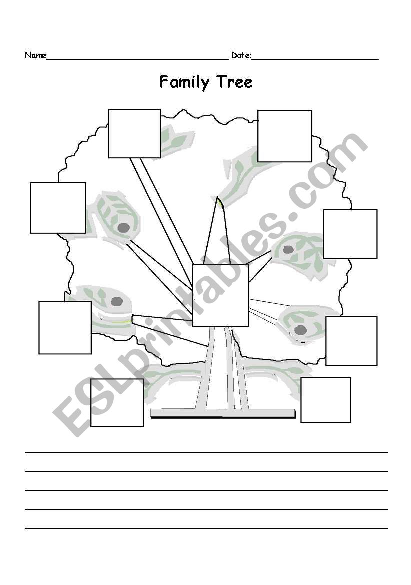 Family tree worksheet