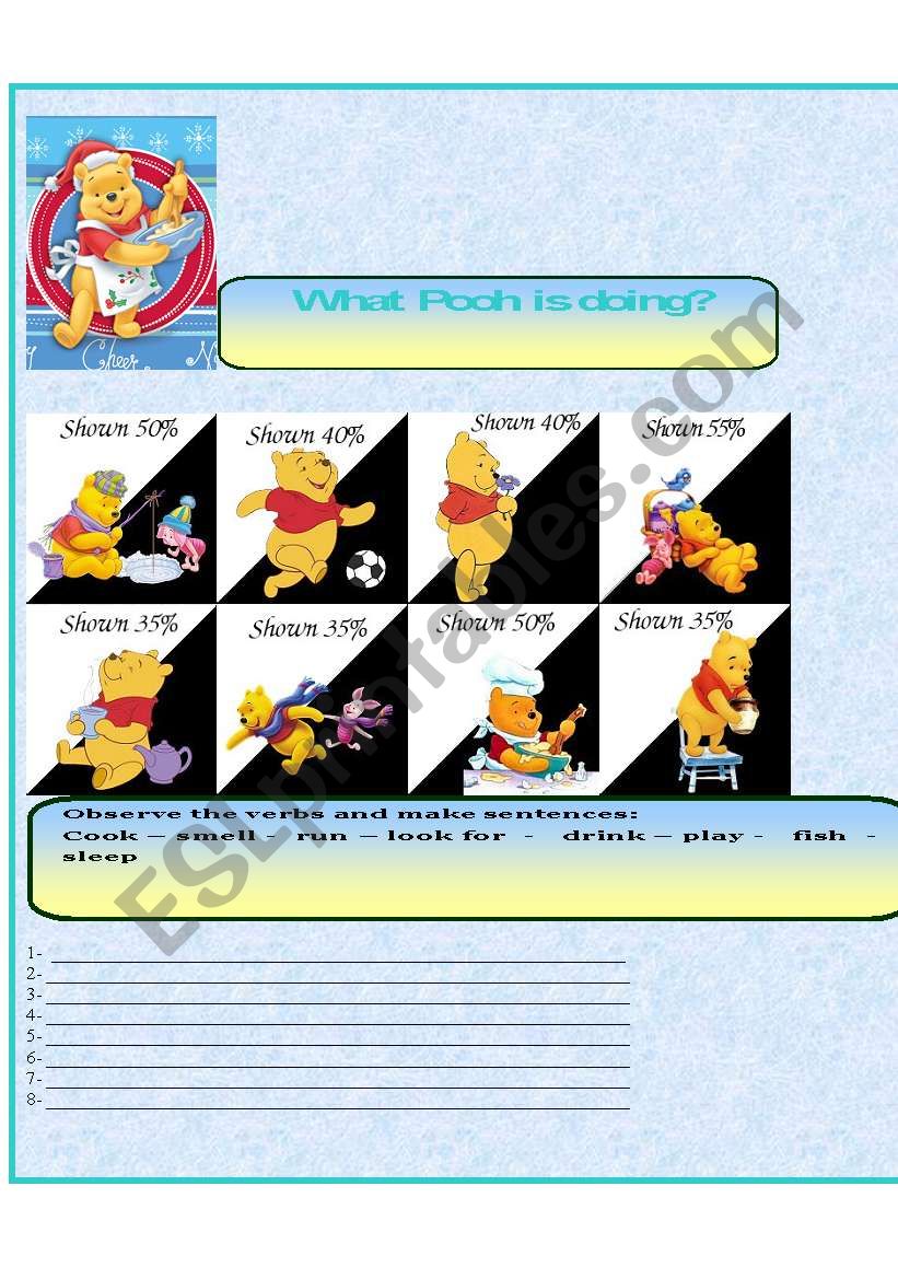 Pooh worksheet