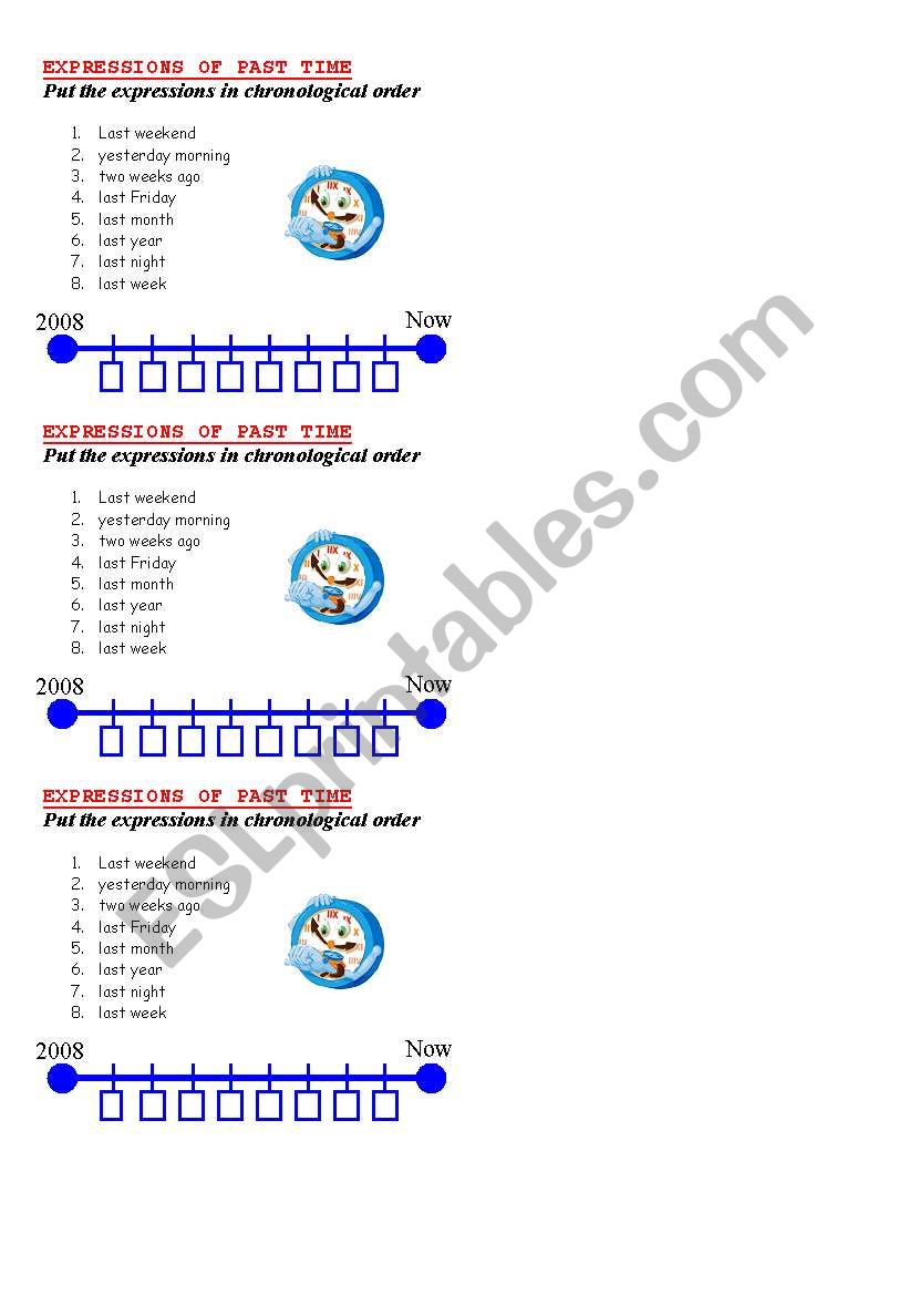 PAST TIME worksheet