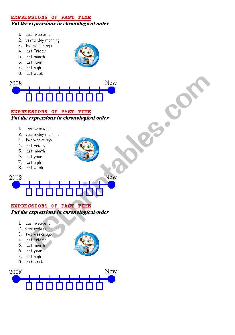 PAST TIME worksheet