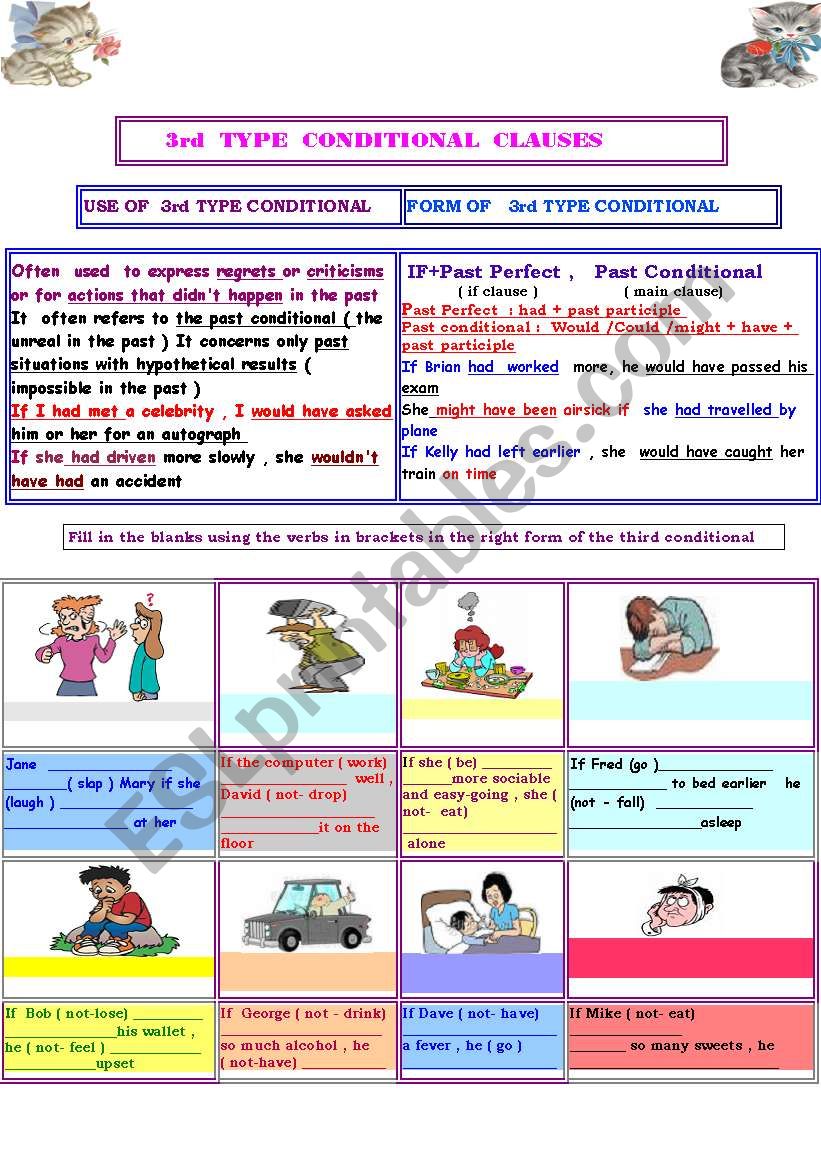 Conditional third type :If clauses 