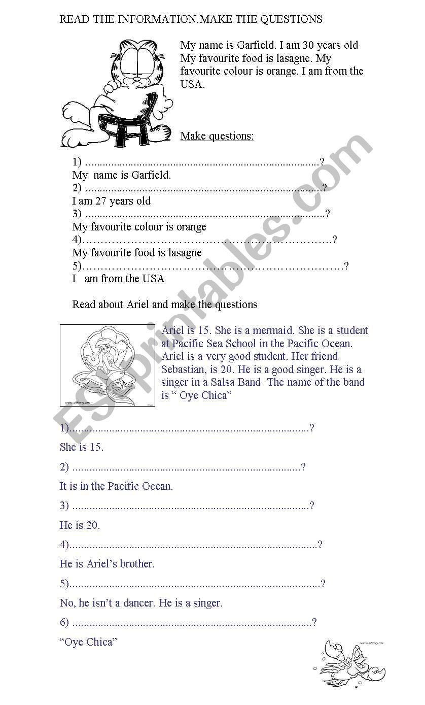 make questions worksheet