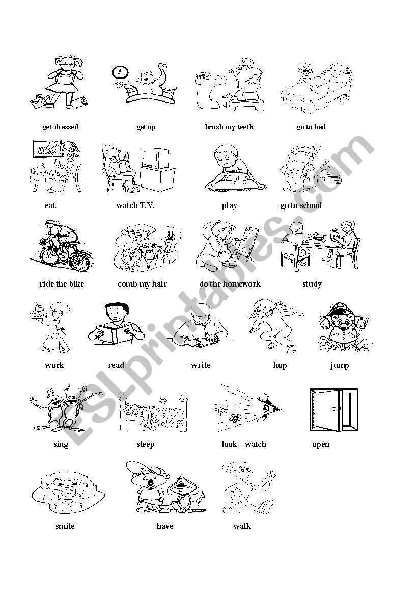 Verbs worksheet