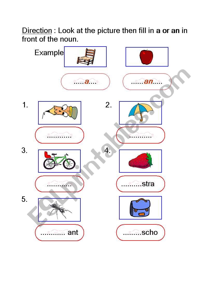 The Articles worksheet