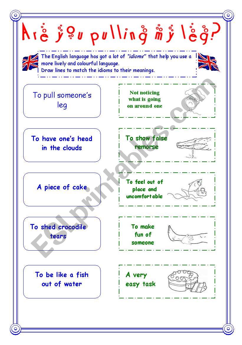 Are you pulling my leg? worksheet