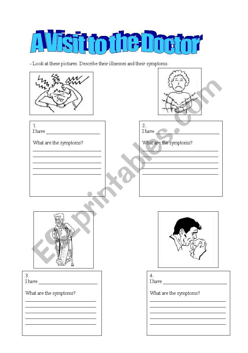 A Visit to the Doctor worksheet