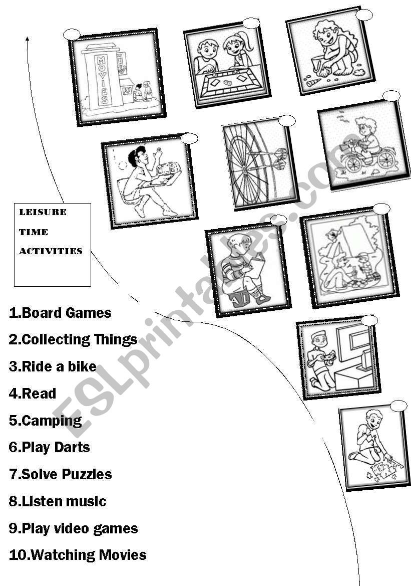 Match the Leisure Time Activities