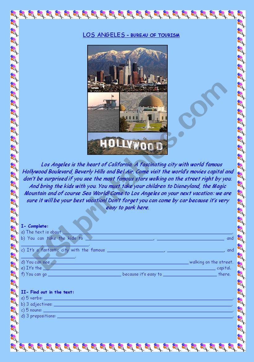 Los Angeles - bureau of tourism