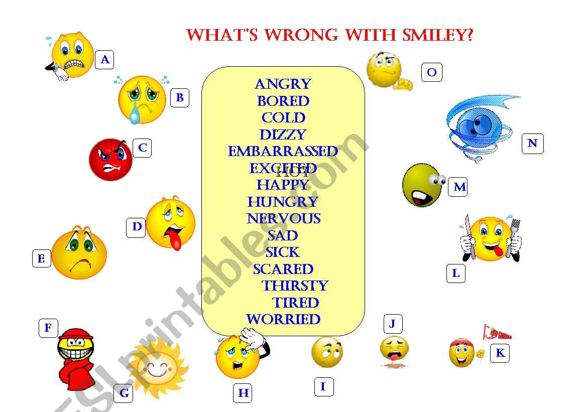 feelings worksheet