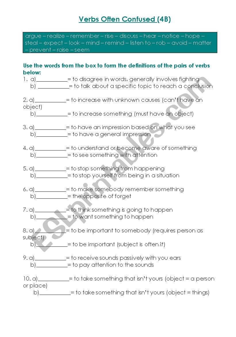 verbs-often-confused-esl-worksheet-by-ferlaffitte