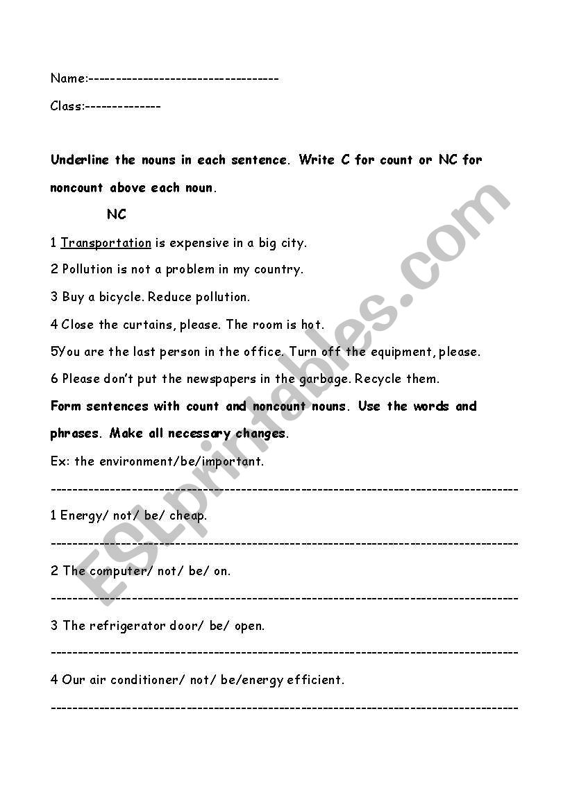 english-worksheets-count-noncount-nouns