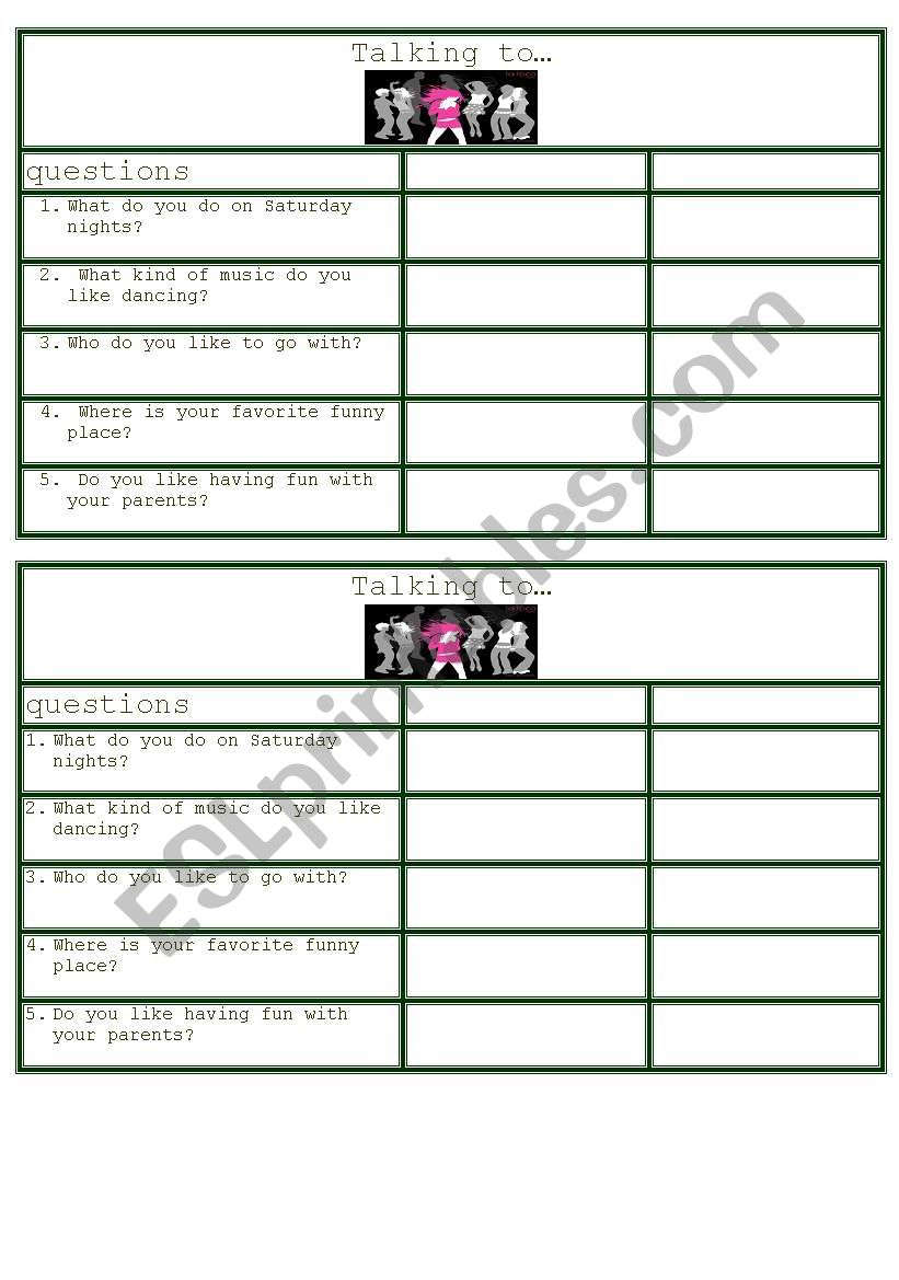 likes and dislikes, action verbs and simple present