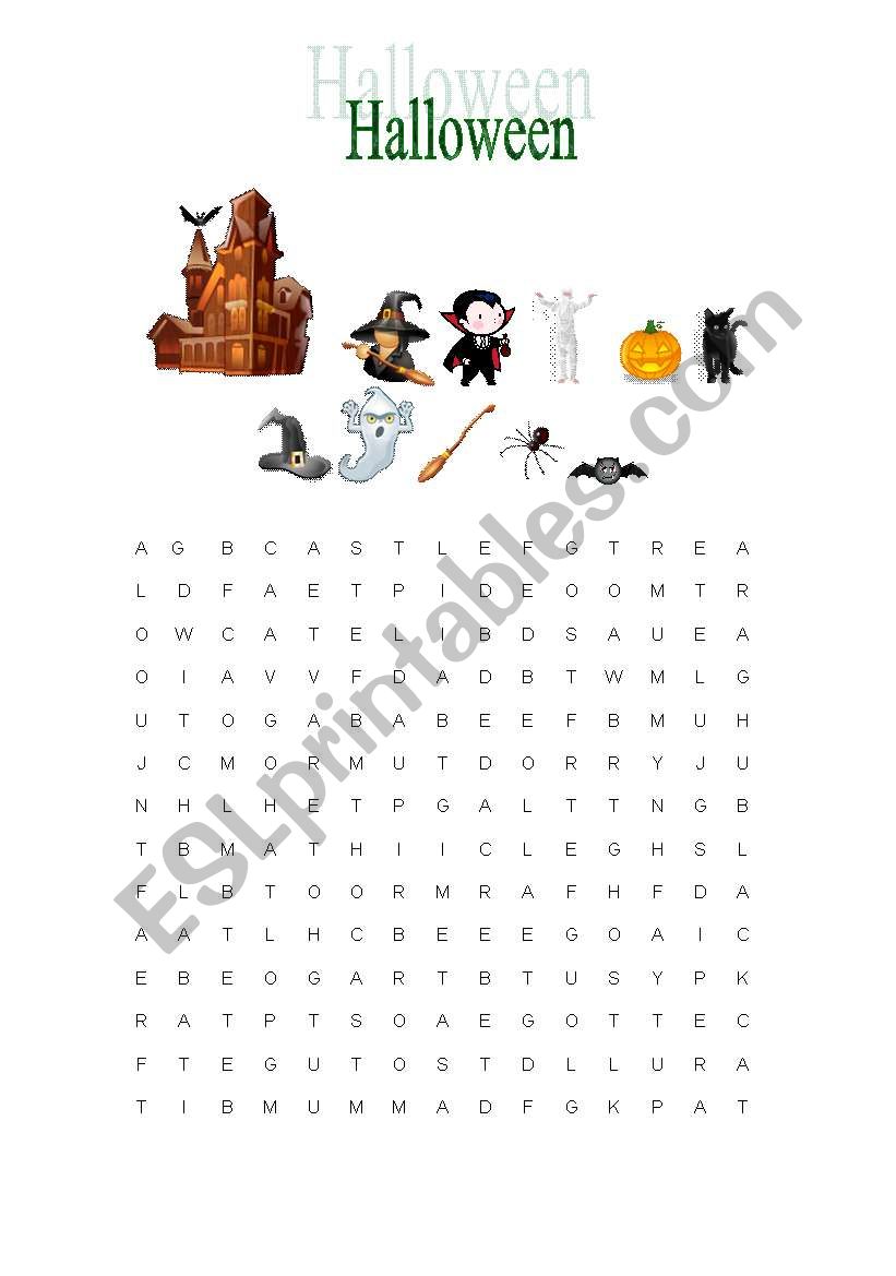 Halloween worksheet