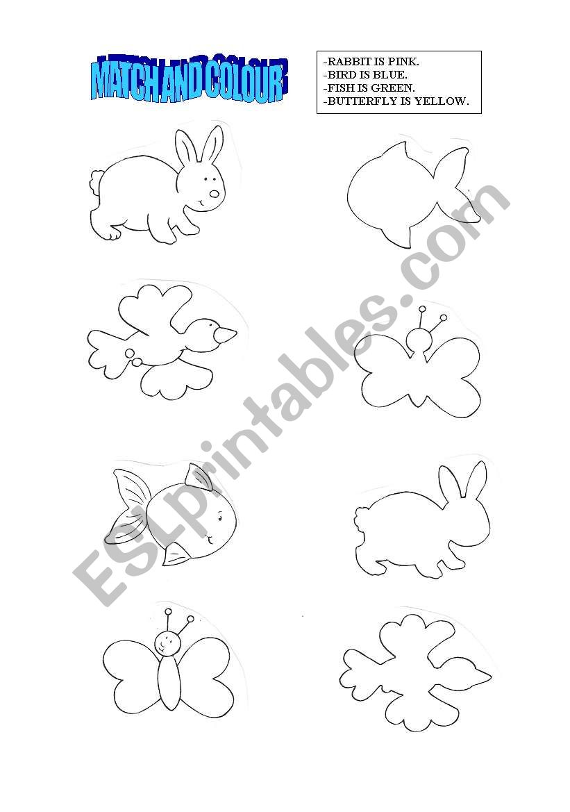 Animals worksheet