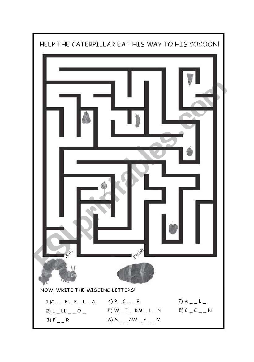 The Very Hungry Caterpillar Maze