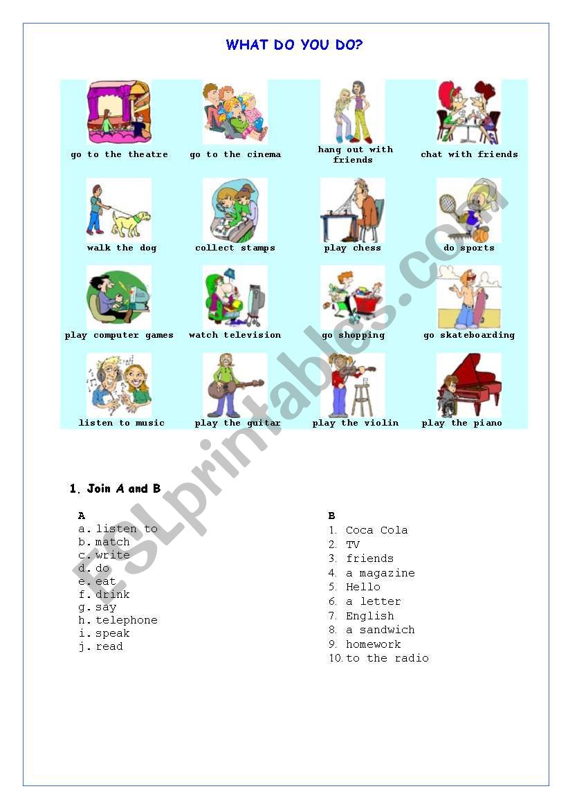 Daily activities (What do you do?)