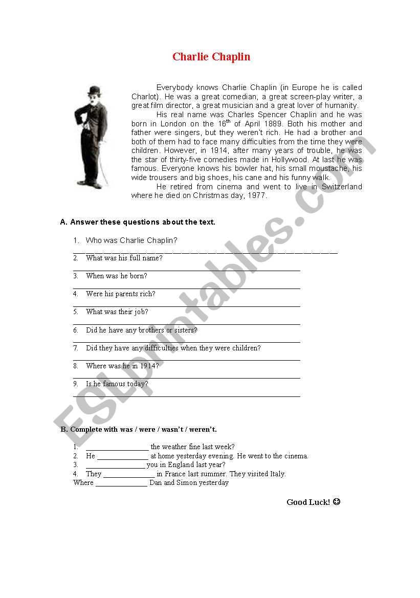 Worksheet in order to assess pupils knowledge. 