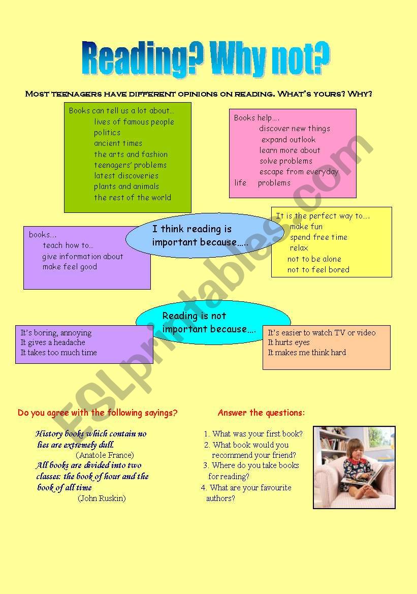 Reading? Why not? worksheet