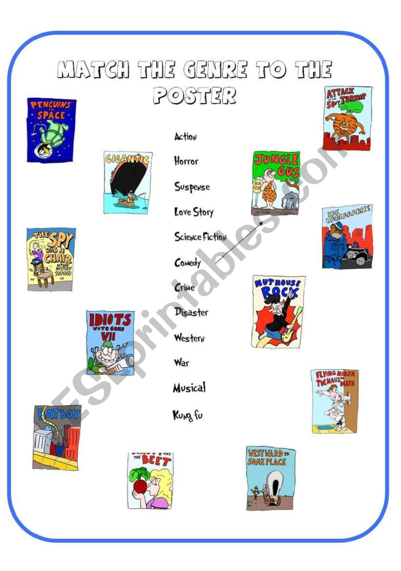 **** Match the Movie Genre to the Poster ***** Funny Movie Posters ****