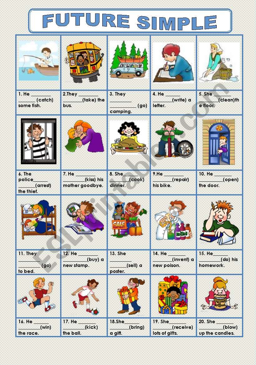 FUTURE SIMPLE worksheet