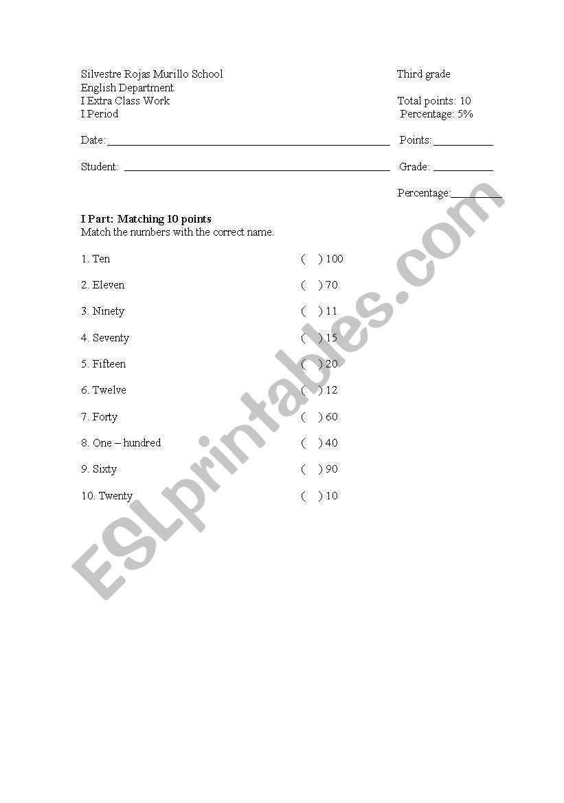 quiz worksheet