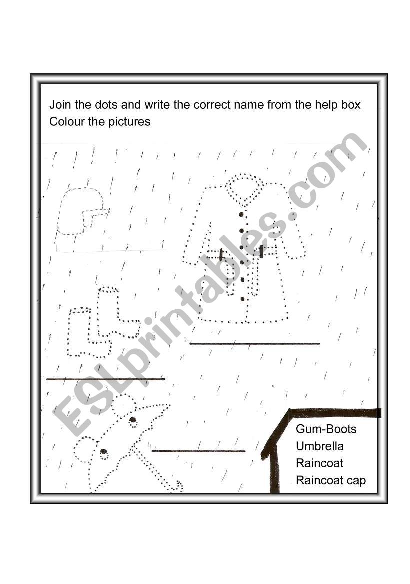 Join the dots worksheet