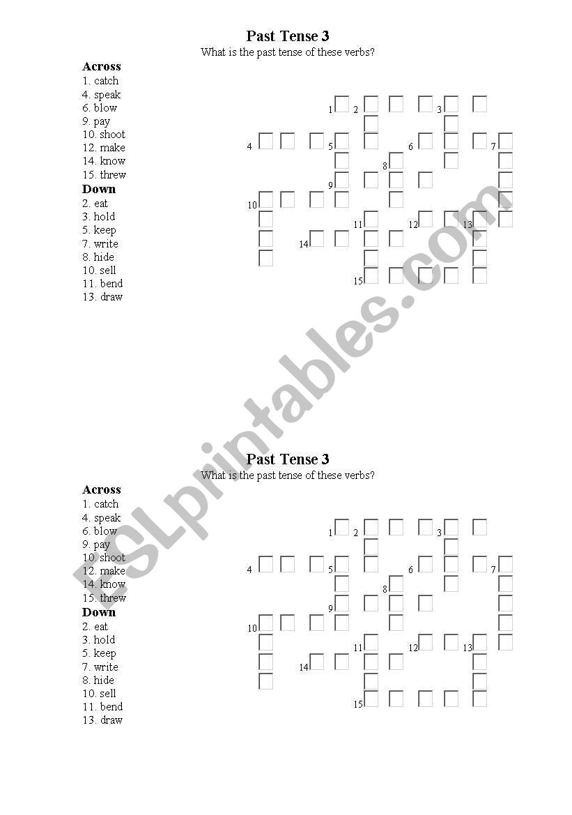 Past Simple worksheet