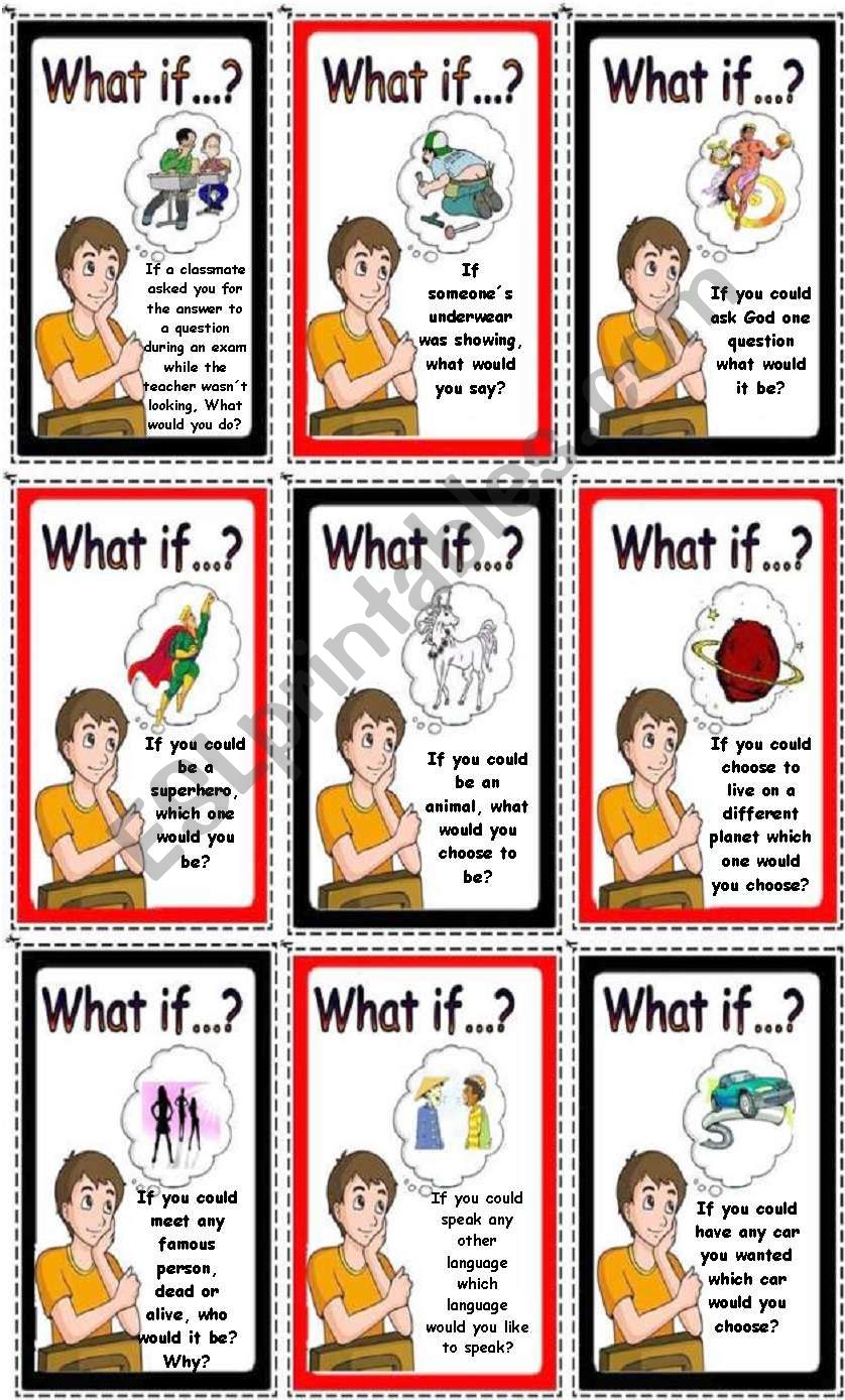 What if...? worksheet