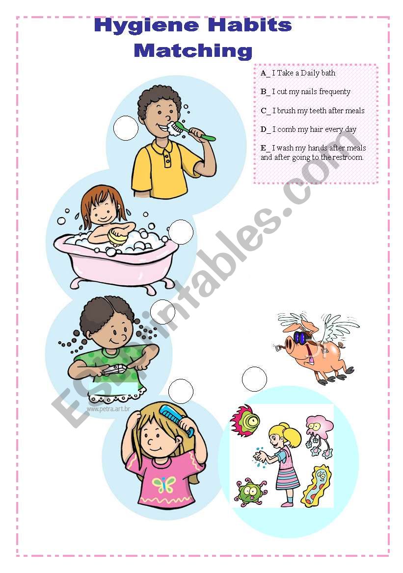 Hygiene Habits worksheet