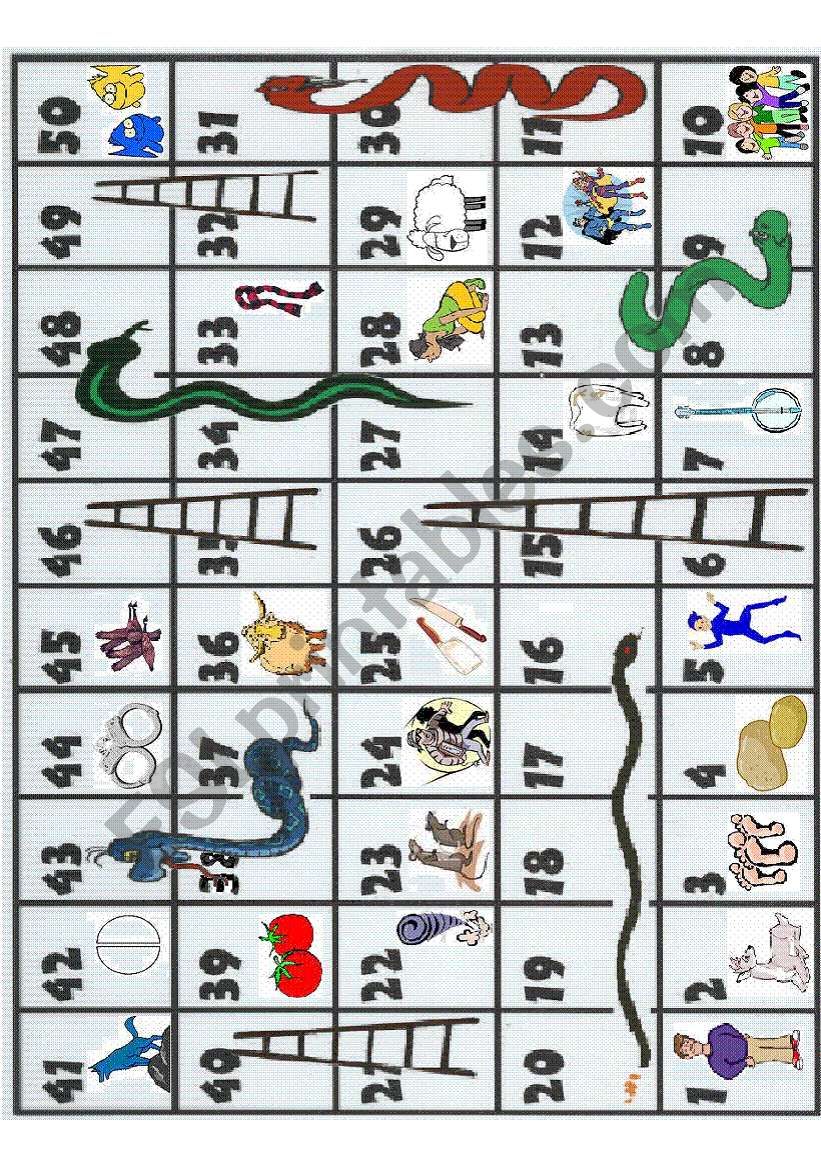 Snakes & Ladders: Irregular Plurals