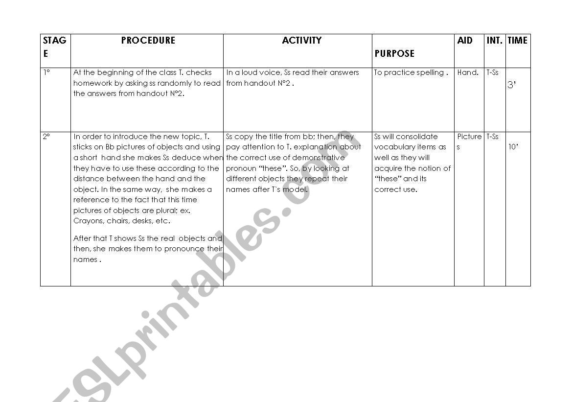  Demonstrative pronouns worksheet