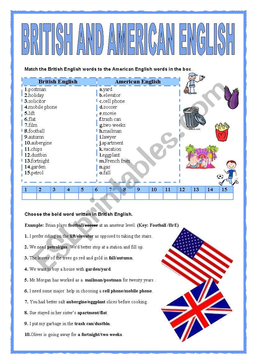 british-and-american-english-esl-worksheet-by-cuneiform