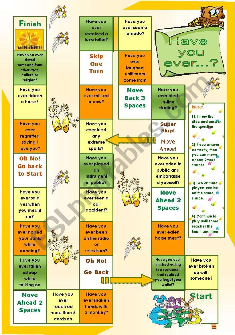 Have you ever...? worksheet