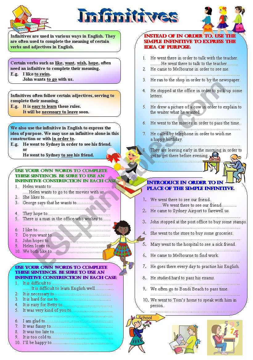 infinitives-teaching-students-to-complete-the-meaning-of-some-verbs-and-adjectives-with-the