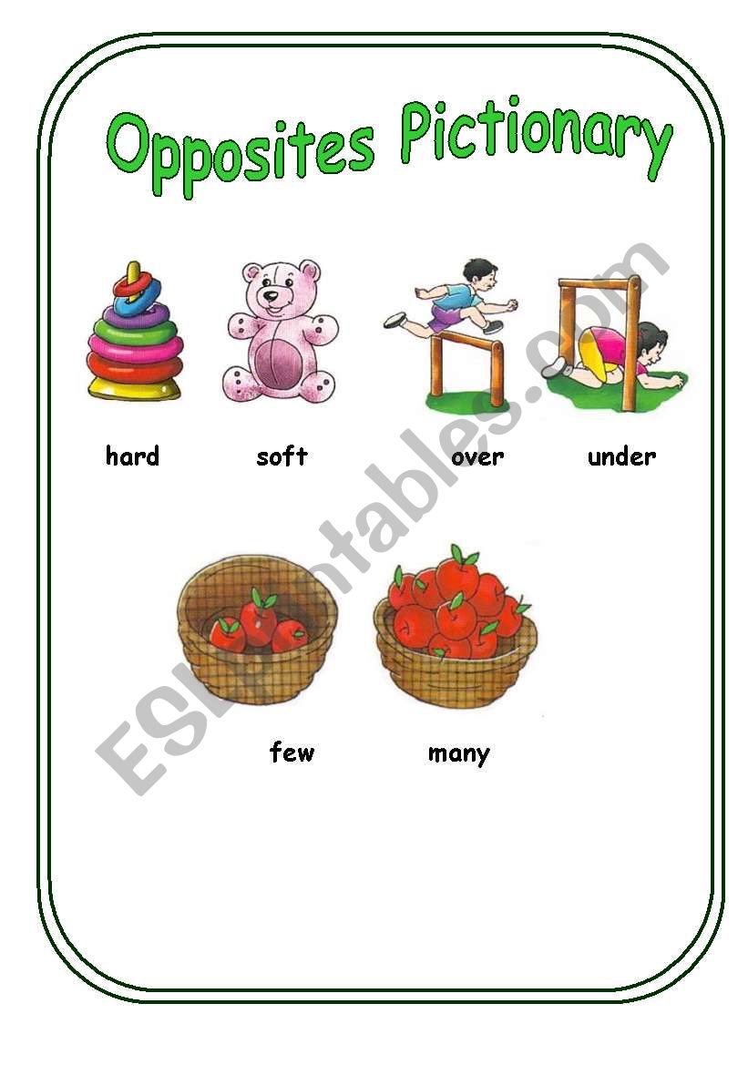 Opposites (poster 4) worksheet