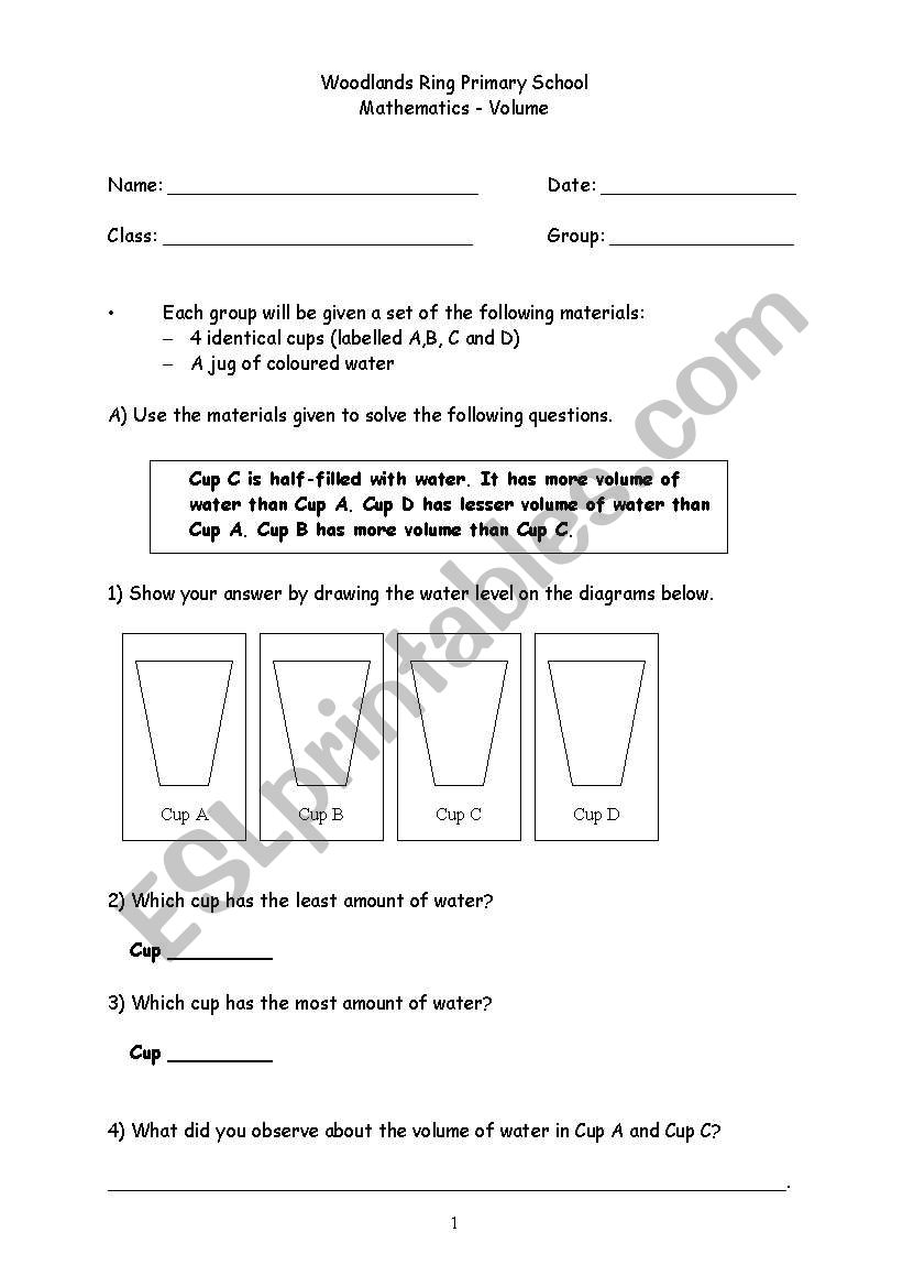 Mathematics - Comparing volume