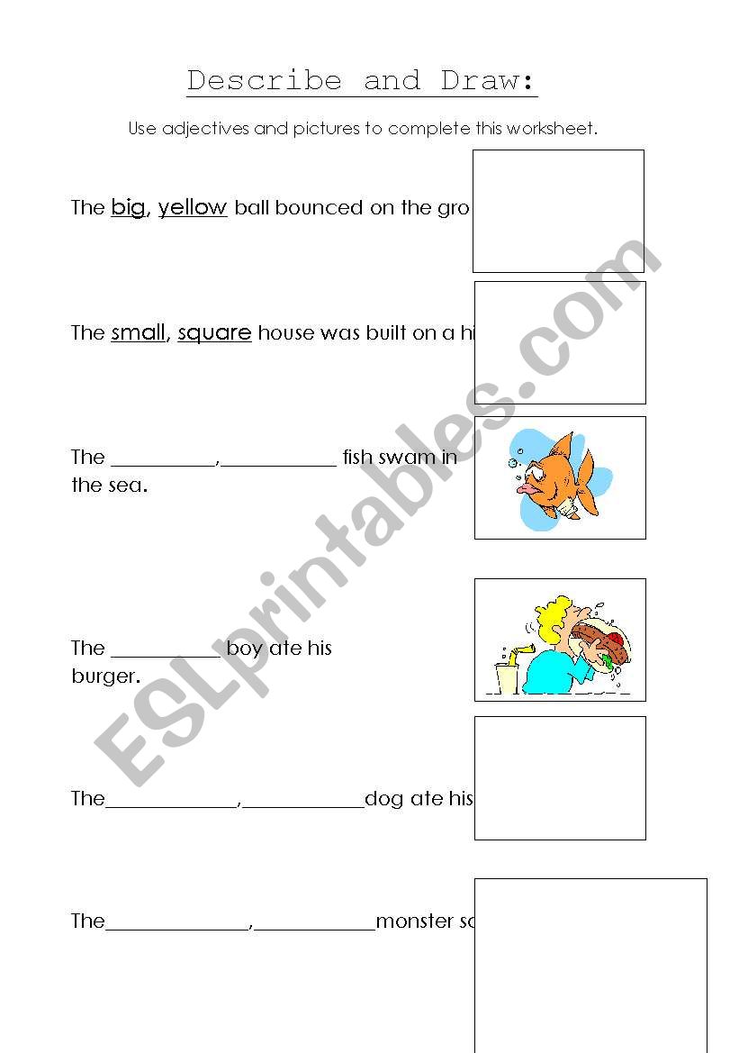 Describe And Draw Printable