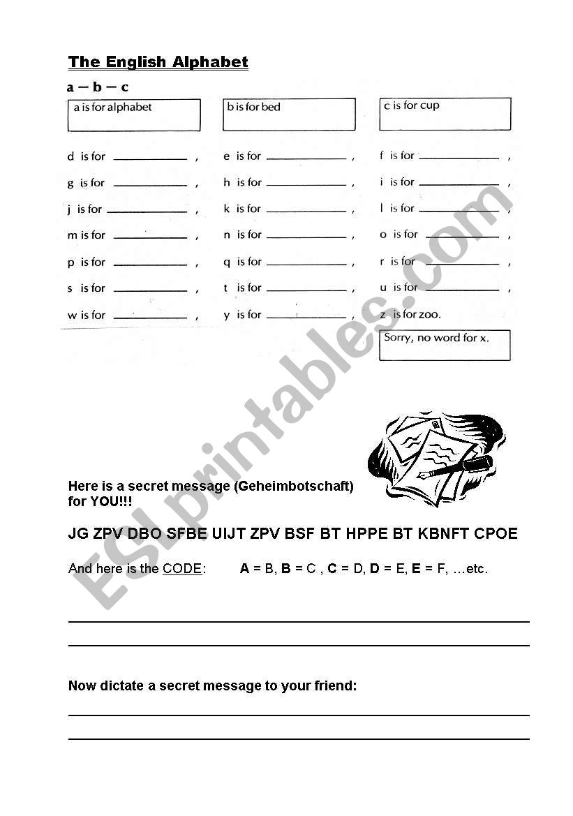 The Alphabet worksheet