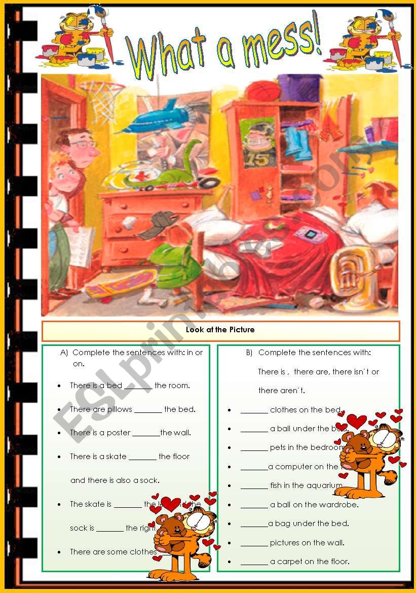 What a mess! worksheet