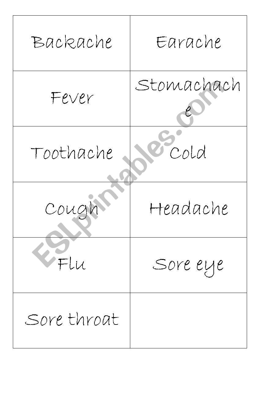 Health worksheet