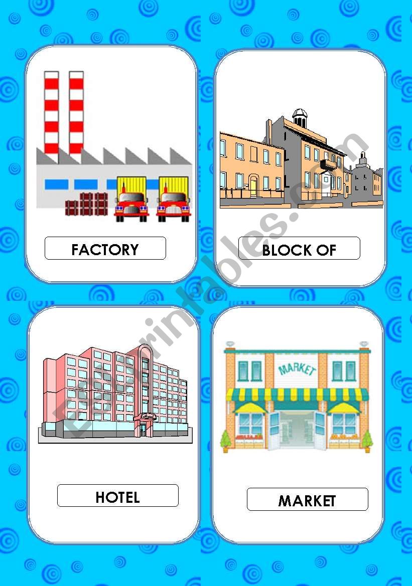 PLACES IN TOWN worksheet