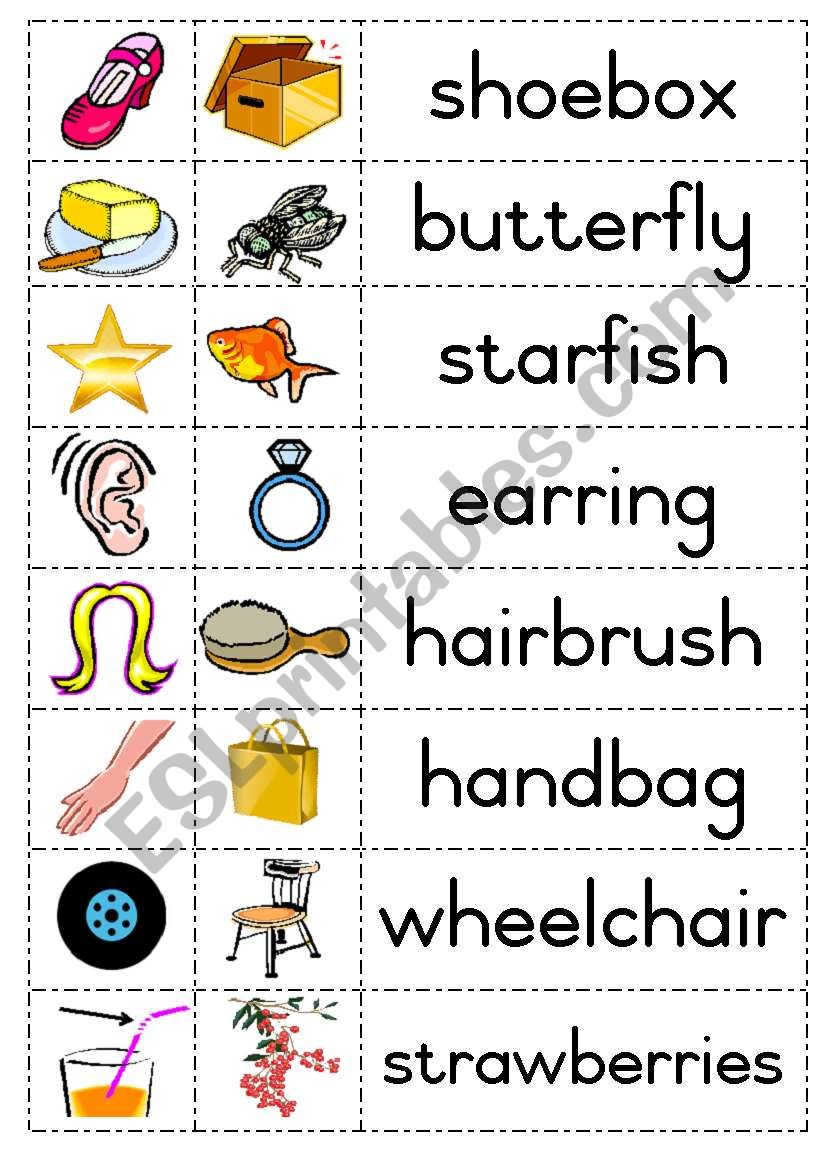 Compound words worksheet