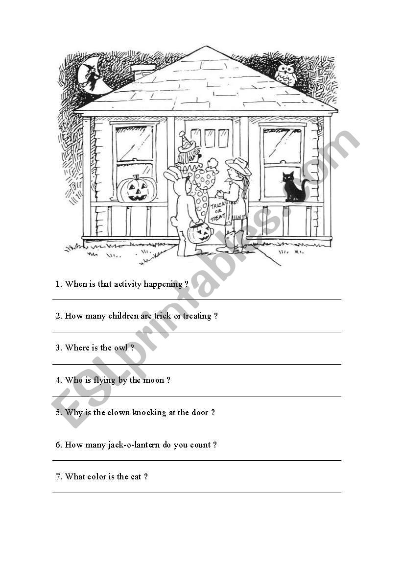 Question words worksheet