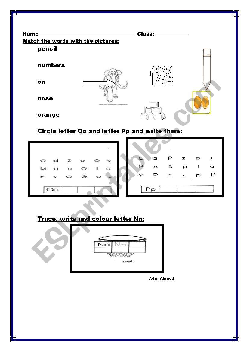 Teaching  Alphabets worksheet