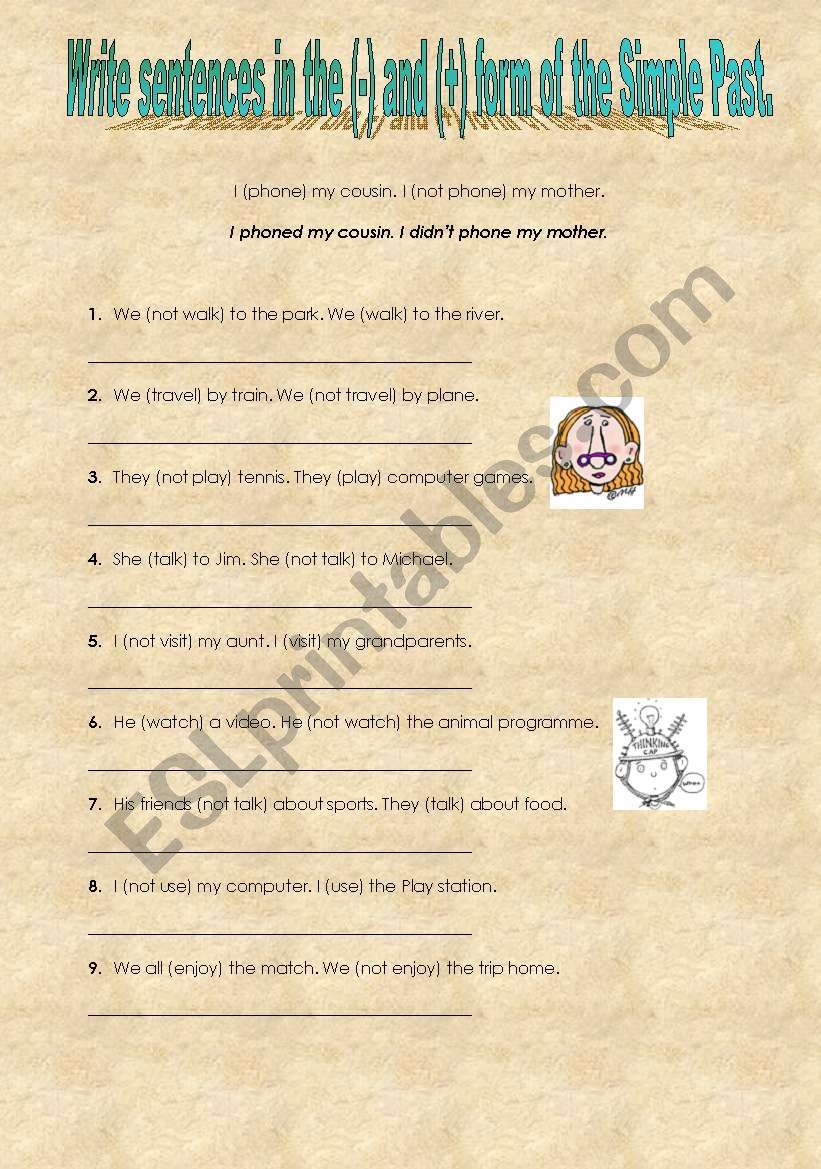 Simple Past worksheet