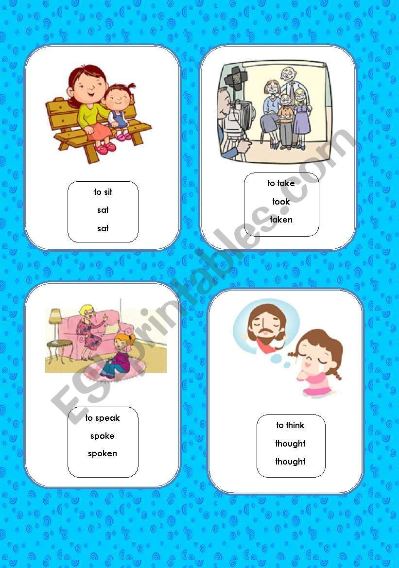 IRREGULAR VERBS - FLASH-CARDS (2)