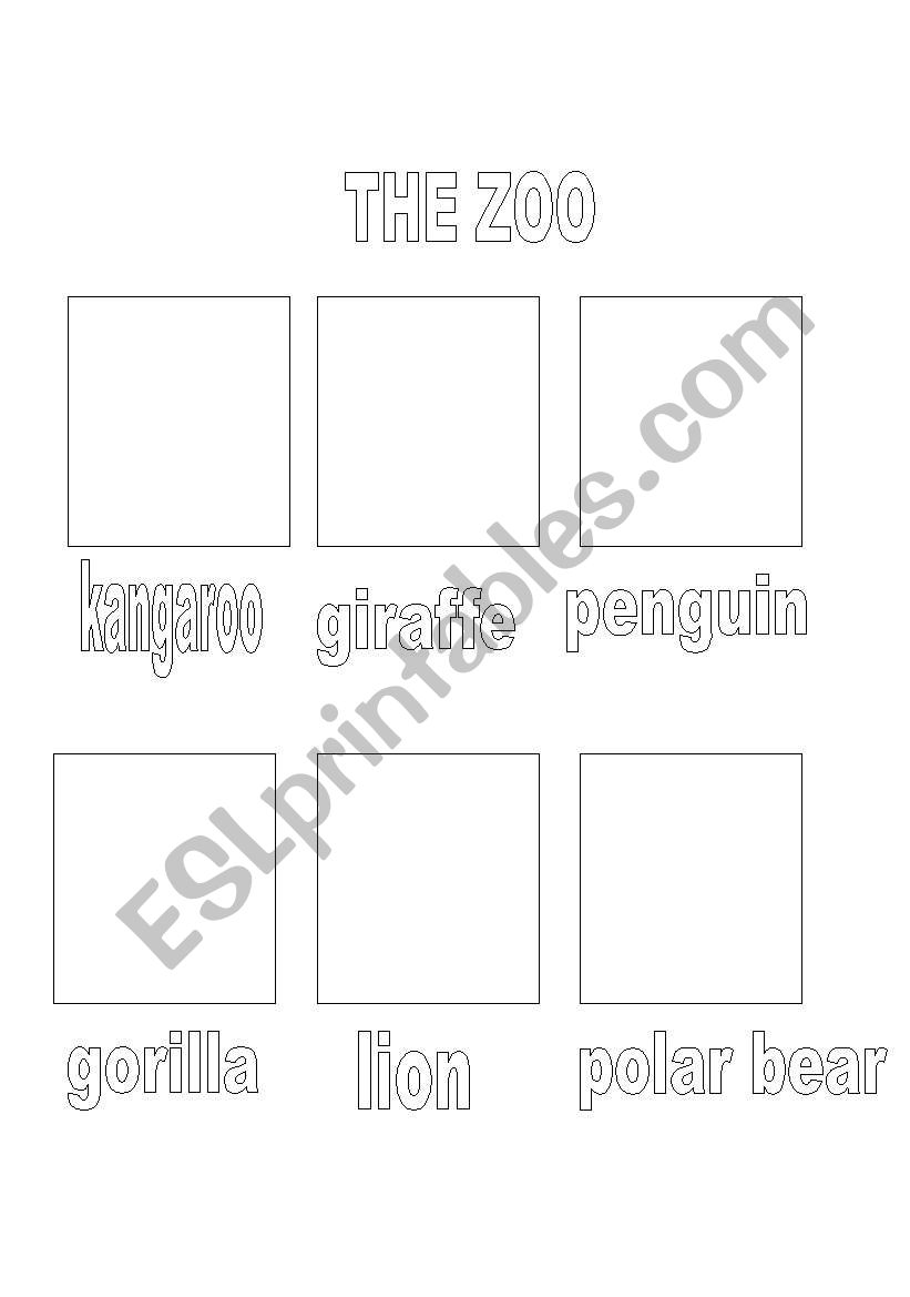 THE ZOO worksheet