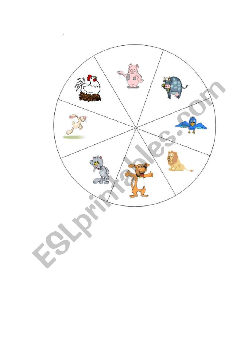 Spinner worksheet