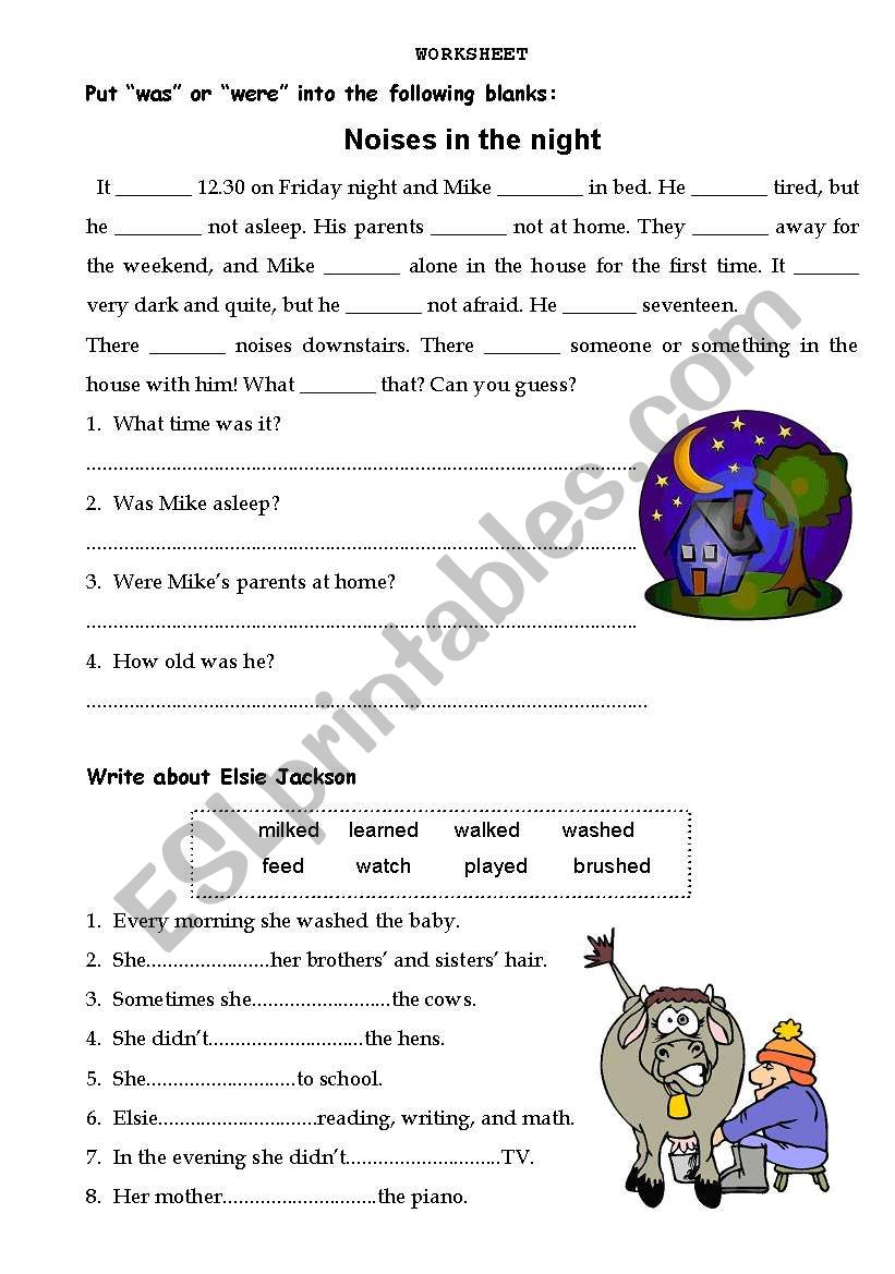 past simple worksheet