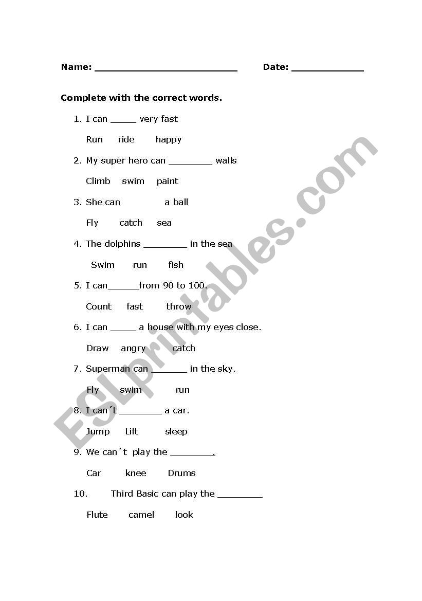 Vocabulary1 worksheet